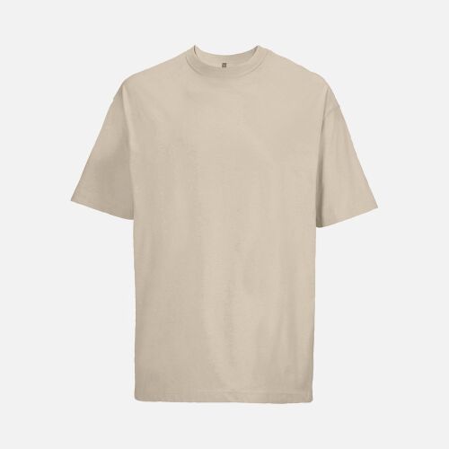 Футболка оверсайз мужская Boxy Men, бежевая (льняная), размер S