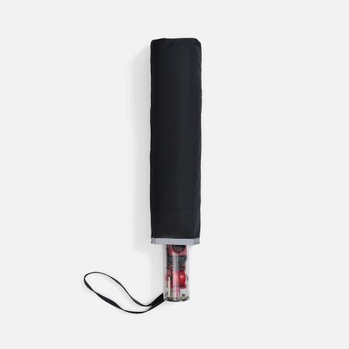 Зонт наоборот складной Futurum со светоотражающим кантом, черный 2