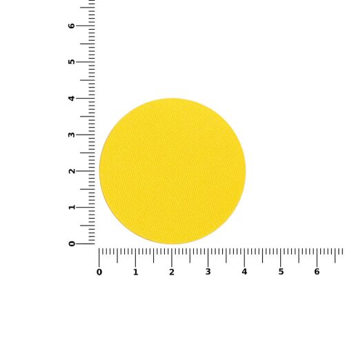 Наклейка тканевая Lunga Round, M, желтая 2
