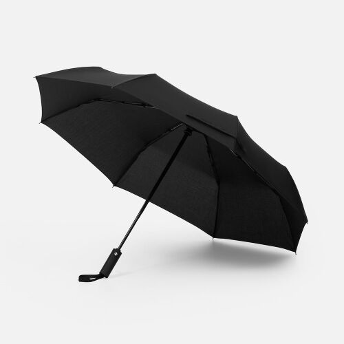 Зонт складной Smooth Move с плавным закрытием, черный 1