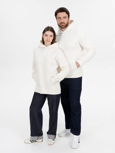 Худи оверсайз унисекс Snuggie, молочно-белое, размер XL/XXL 7 Худи оверсайз унисекс Snuggie, молочно-белое, размер XL/XXL 7