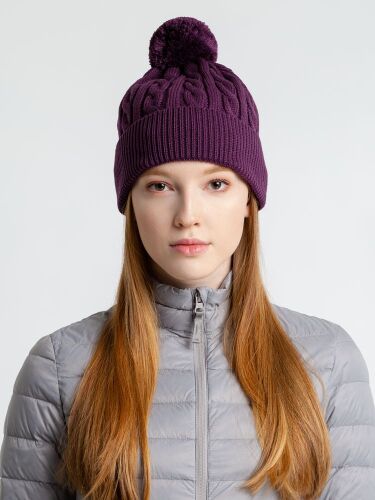 Шапка Heat Trick, баклажановая 5