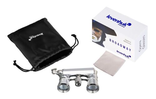 Театральный бинокль-лорнет Broadway 325E, серебристый 6