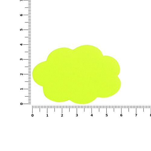 Наклейка тканевая Lunga Calum, L, желтый неон 2