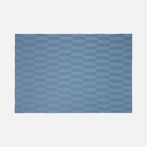 Плед Rombus, синий (дымчатый) 4