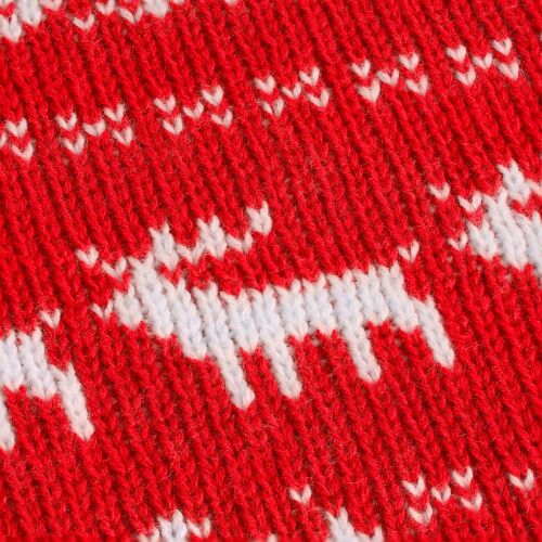 Плед Holidale, красный с молочным 7