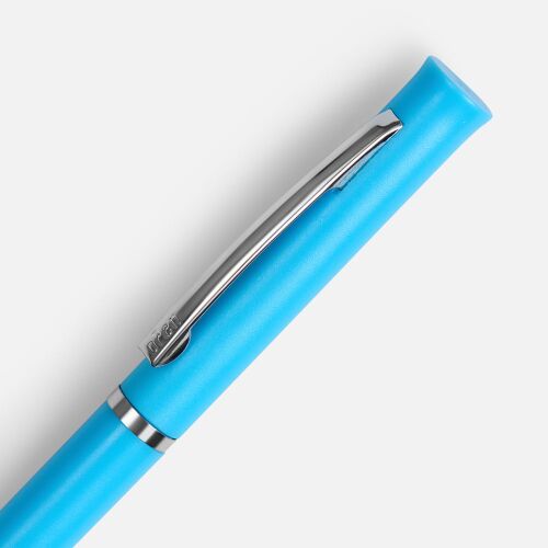 Ручка шариковая Euro Chrome, голубая 3 Ручка шариковая Euro Chrome, голубая 3