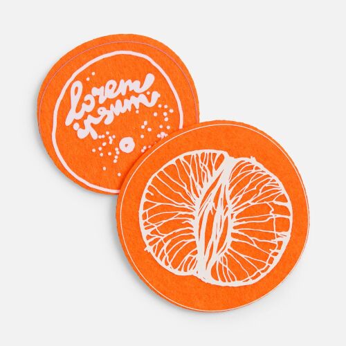 Заготовка из фетра Felt M, оранжевый неон 6