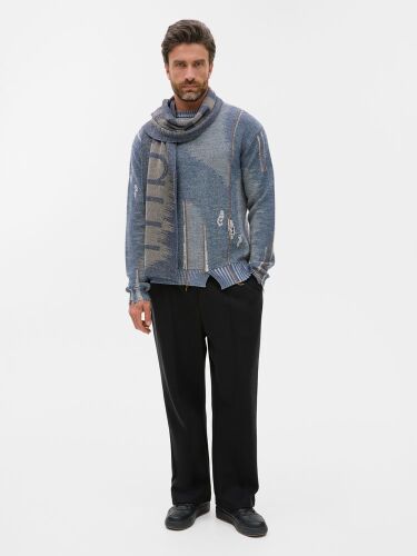 Джемпер Denim свободного силуэта на заказ, полушерсть, размер L 4