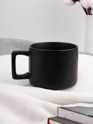 Чашка Jumbo в коробке матовая, черная 5