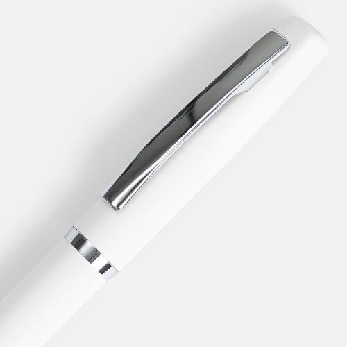 Ручка шариковая Bolt Soft Touch, белая 3