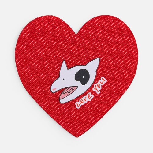 Наклейка тканевая Lunga Cor, M, красная 3