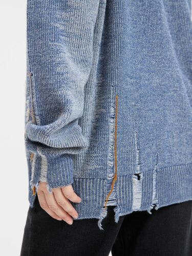 Джемпер Denim свободного силуэта на заказ, полушерсть, размер L 4