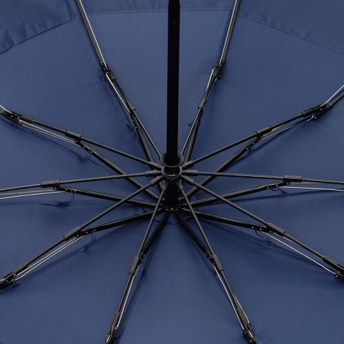 Зонт обратного сложения twoGether с двойным куполом, темно-синий 2