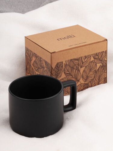 Чашка Jumbo в коробке матовая, черная 3