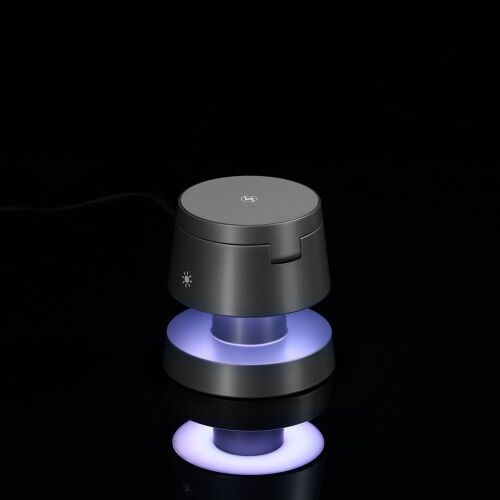 Станция беспроводной зарядки с подсветкой Lume, серая 7 Станция беспроводной зарядки с подсветкой Lume, серая 7