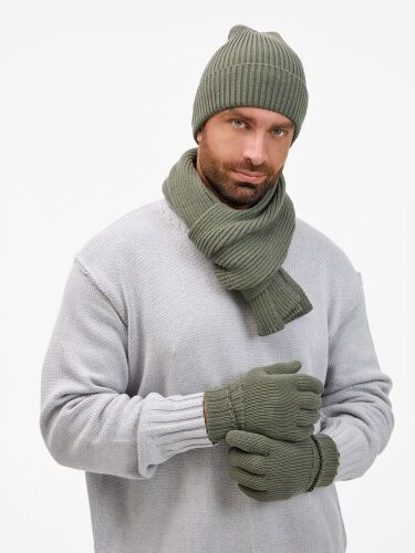 Шарф Catch Match, зеленый (полынь) 5