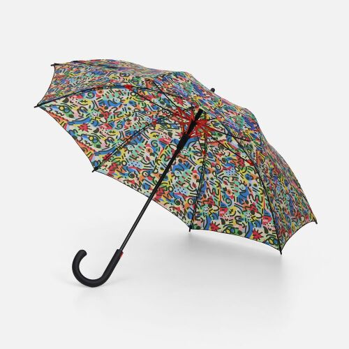 Зонт-трость Undercolor с полной запечаткой на заказ, с красными  1