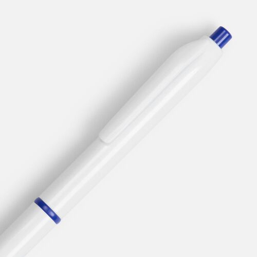 Ручка шариковая Bright Pop, белая с синим 3