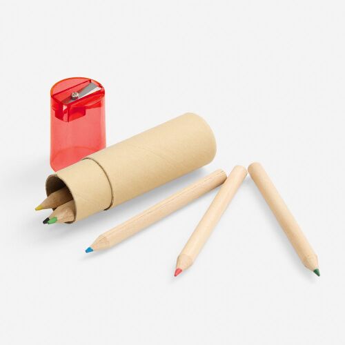 Набор карандашей Pencilvania Office с точилкой, красный 2 Набор карандашей Pencilvania Office с точилкой, красный 2