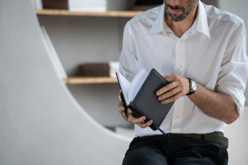 Еженедельник-портфолио Remini, недатированный, темно-синий 7 Еженедельник-портфолио Remini, недатированный, темно-синий 7