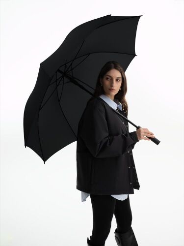 Зонт-трость Simple Golf, черный 7