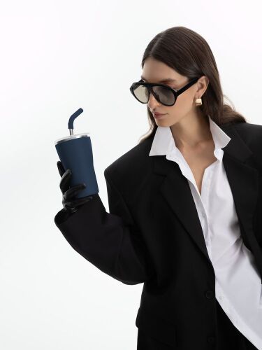 Термостакан Sapporo без логотипа, темно-синий 6