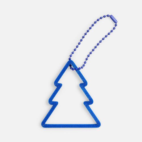 Подвеска «Елочка», 3D-печать, синяя 4