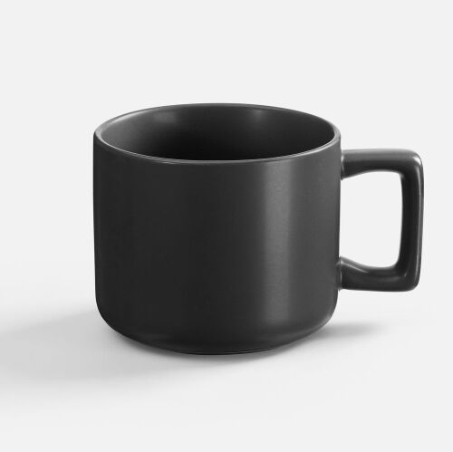 Чашка Jumbo в коробке матовая, черная 1