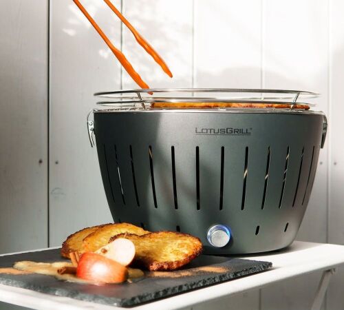Угольный гриль Lotus Grill Classic, серый (антрацит) 5