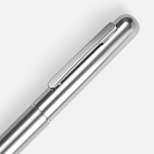 Ручка шариковая Scribo, серо-стальная 3