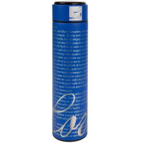 Смарт-бутылка с заменяемой батарейкой Long Therm, синяя 6