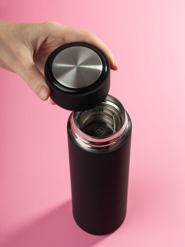 Термос с ситечком Percola, черный 6