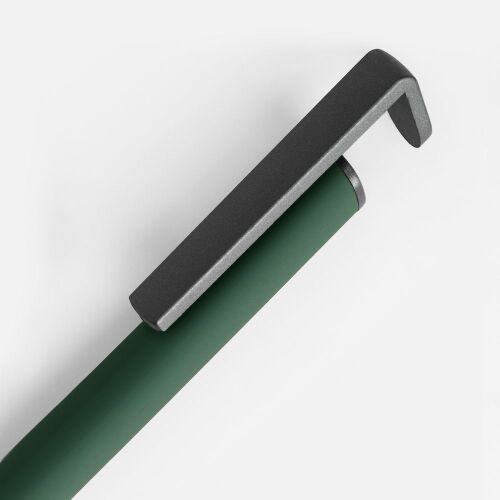 Ручка шариковая Standic с подставкой для телефона, зеленая 4