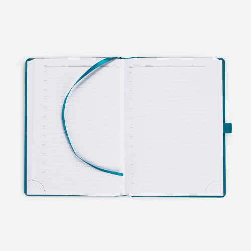 Ежедневник Favor Metal, недатированный, бирюзовый 7