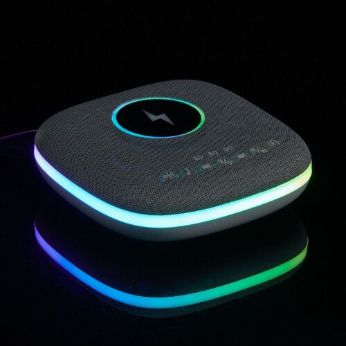 Bluetooth колонка с беспроводной зарядкой и подсветкой Terrafoni 7
