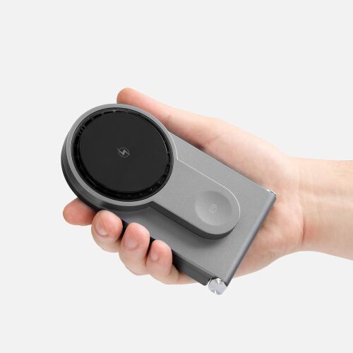 Складная станция беспроводной зарядки transForm, серый металлик 5