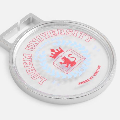 Медаль Glassica, серебристая 7
