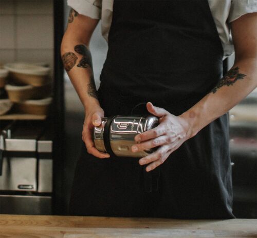 Термос для еды Jerrycan 470, вакуумный, стальной зеркальный 6