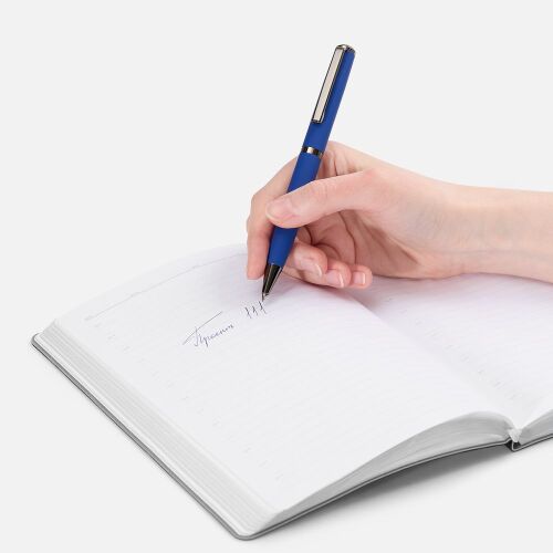 Ручка шариковая Inkish Gunmetal в футляре, синяя 4