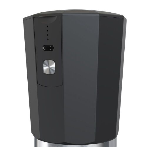 Портативная кофемолка Electric Coffee Grinder, черная с оранжевы 9