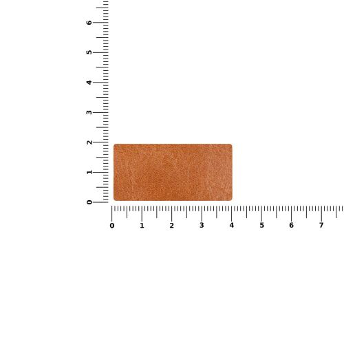 Лейбл кожаный Tuken, S, горчичный 3