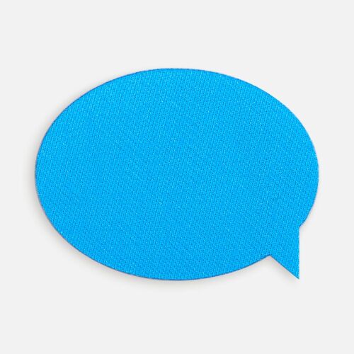 Наклейка тканевая Lunga Bubble, M, голубая 1