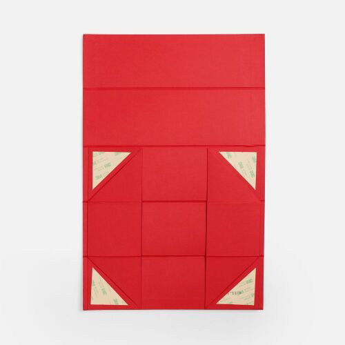 Коробка складная под бутылку Color Jacket Fold, красная 4