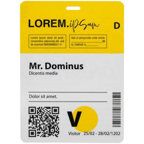 Бейдж с печатью на заказ, глянцевая ламинация 2