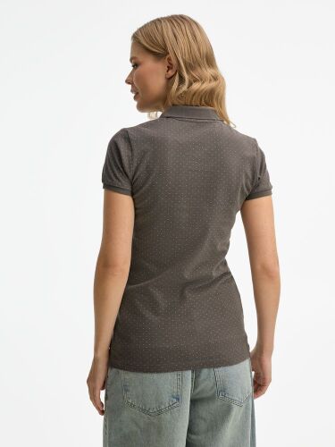 Рубашка поло женская Brandy Women темно-серый с белым, размер XS 5