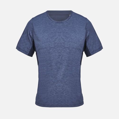 Футболка спортивная унисекс Storm, темно-синий меланж, размер XS