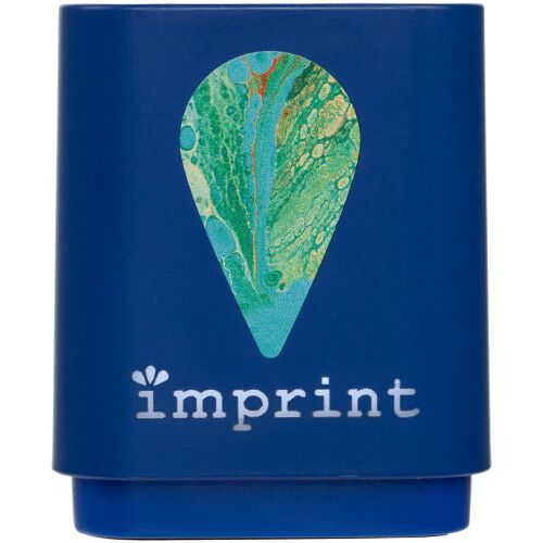 Беспроводная колонка с подсветкой гравировки Glim, синяя 6