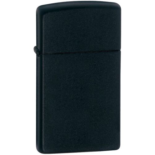 Зажигалка Zippo Slim Matt, матовая черная 1