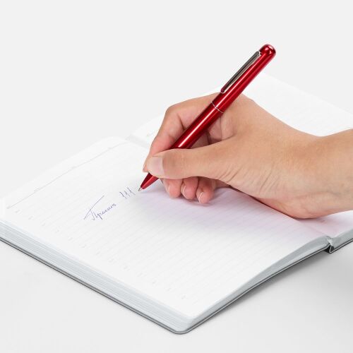 Ручка шариковая Scribo, красная 4